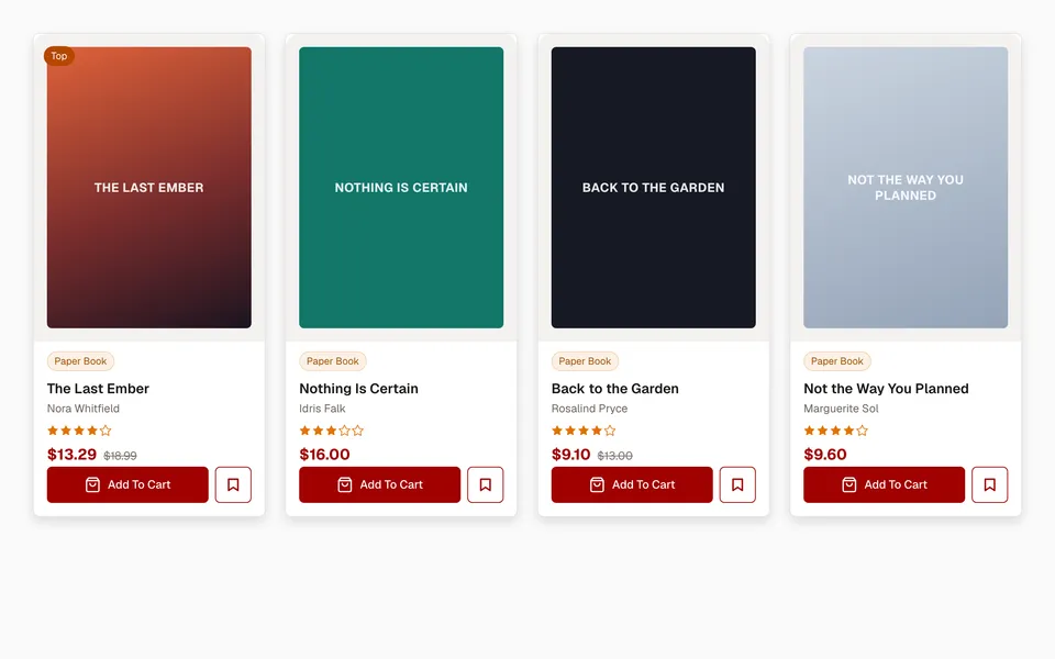 Product grid screen preview